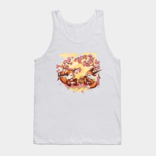 Hanami Fox Picnic (pink) T Shirt Tank Top